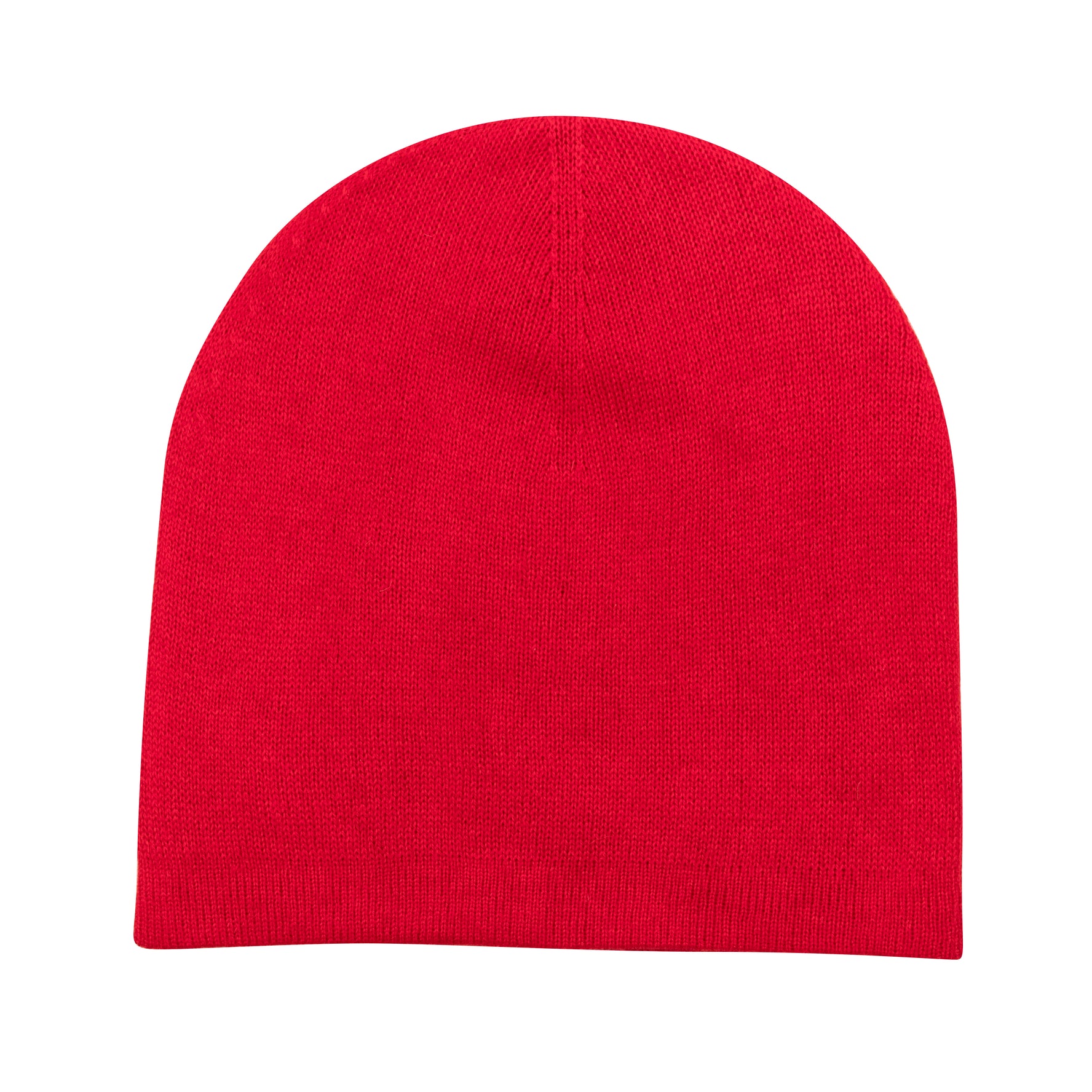 Cappello in cashmere berretto liscio rosso