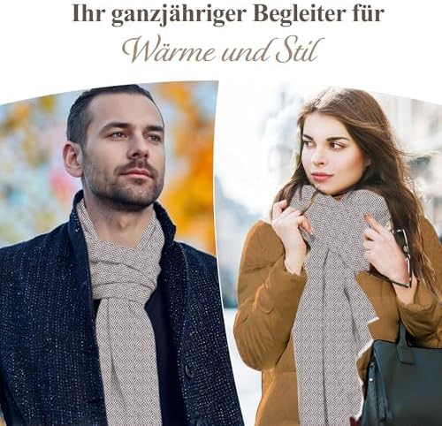 Sciarpa in cashmere grigio chiaro con fantasia a quadri
