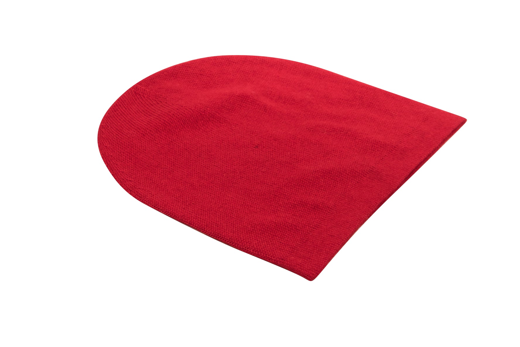 Cappello in cashmere berretto liscio rosso