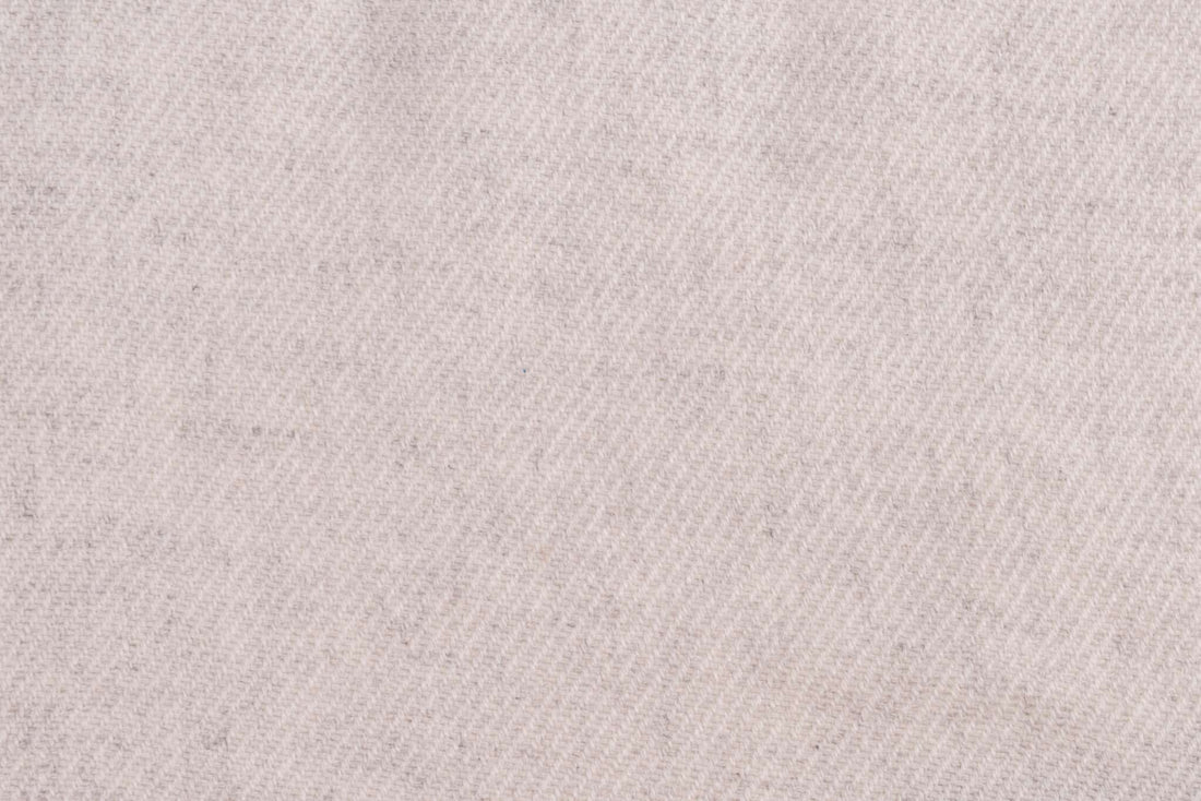 Sciarpa in cashmere bianco grigio tinta unita
