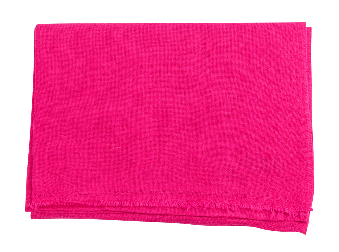 Sciarpa in cashmere rosa tinta unita