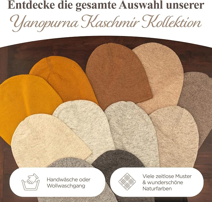 Cappello in cashmere berretto liscio rosso