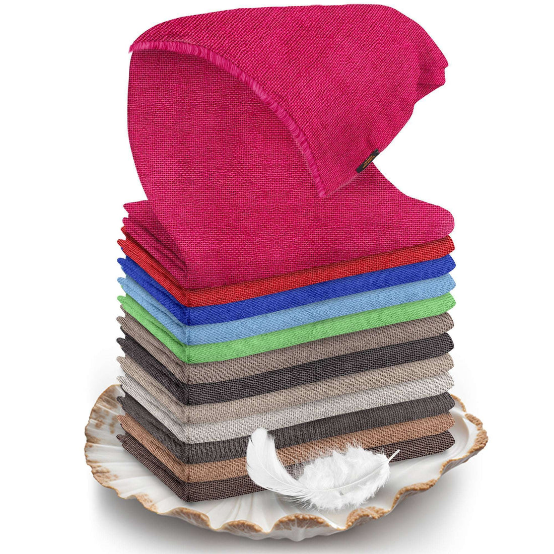 Sciarpa in cashmere rosa tinta unita