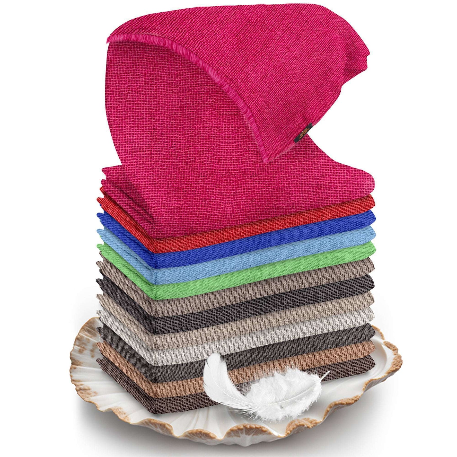 Sciarpa in cashmere rosa tinta unita