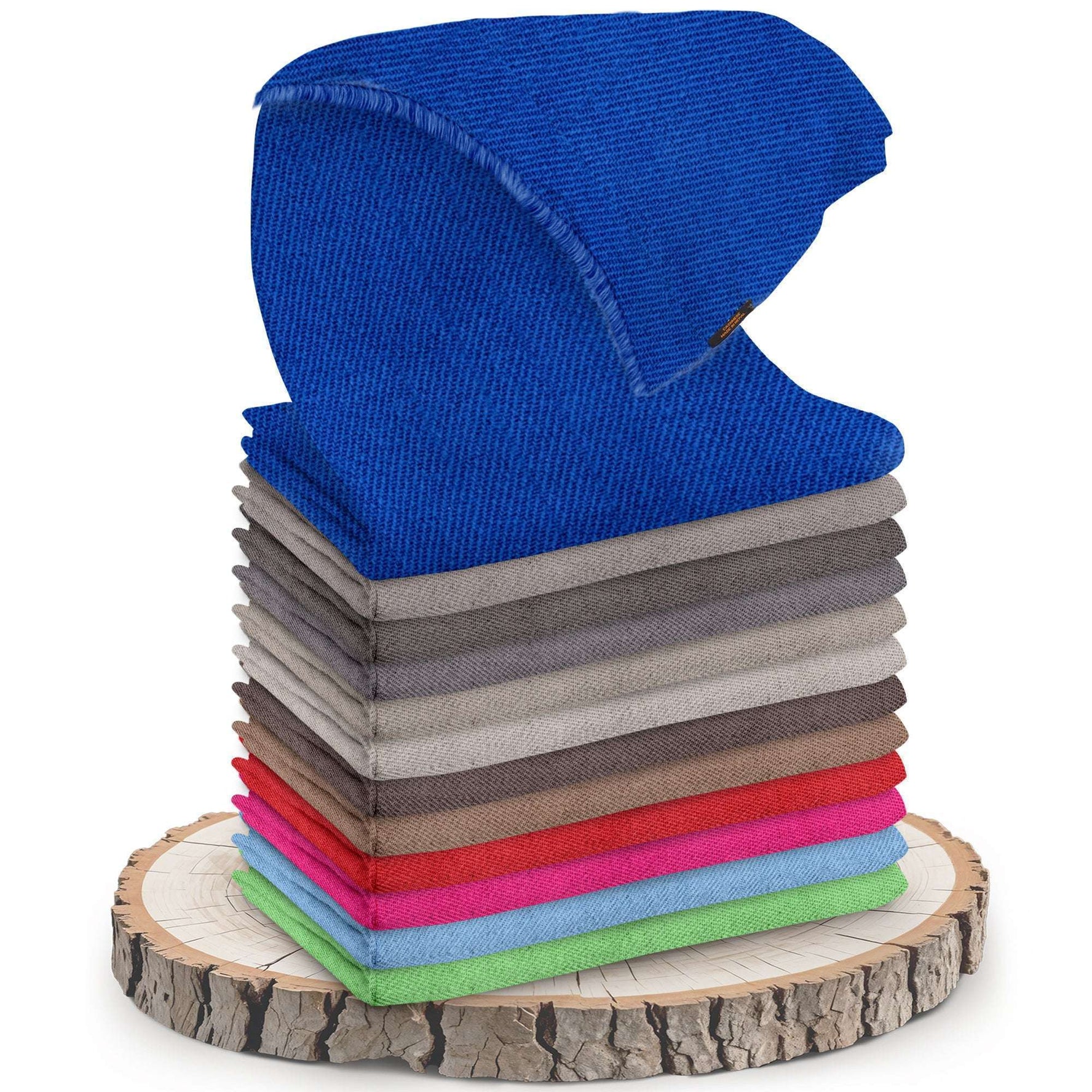 Sciarpa in cashmere tinta unita grigio chiaro